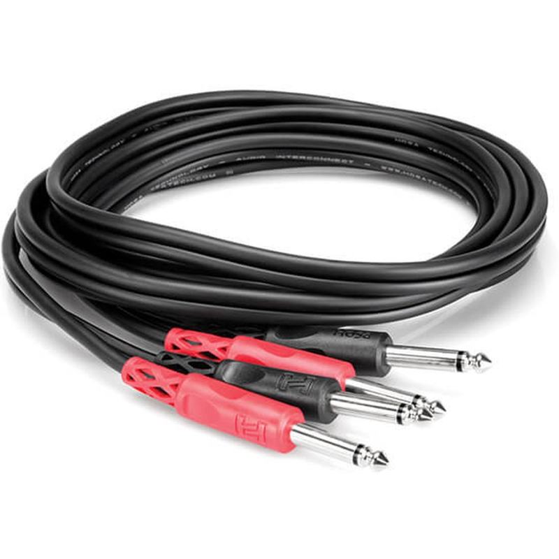 OS Hosa Stereo dual 6.35mm naar 6.35mm kabel (speaker kabel)
