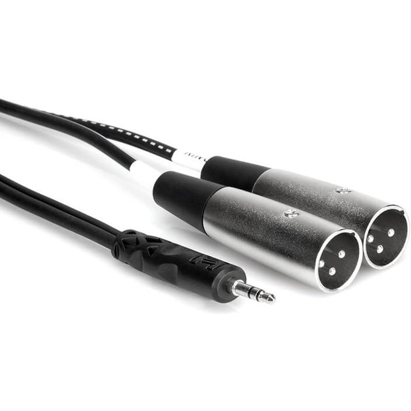 Hosa technology CYX-403M 3.5 mini jack naar 2x XLR Male 3 meter