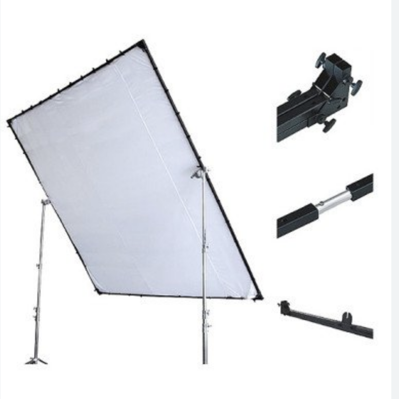 Kupo 8' X 8' Butterfly frame (240x240cm) incl 2x c-stand