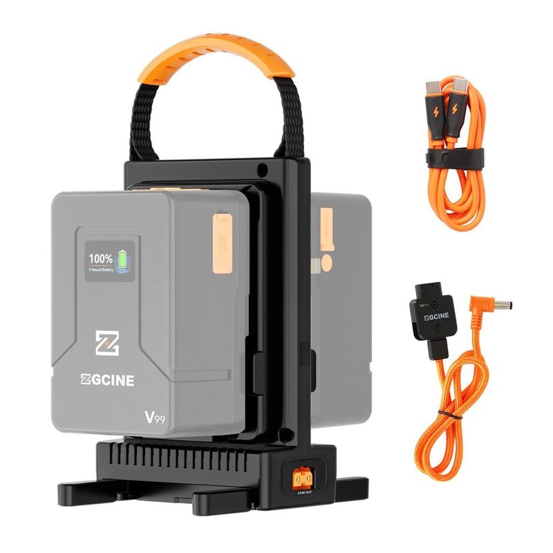 ZGCINE V-Mount Dual Charger w/ Hot Switching (VM-C2-KIT)