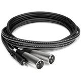 Hosa technology CYX-403M 3.5 mini jack naar 2x XLR Male 3 meter