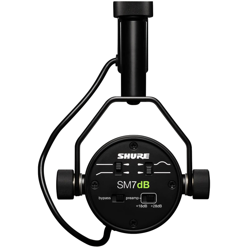 Shure SM7dB dynamische vocal studio podcast microfoon with active Pre Amp