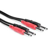 OS Hosa Stereo dual 6.35mm naar 6.35mm kabel (speaker kabel)