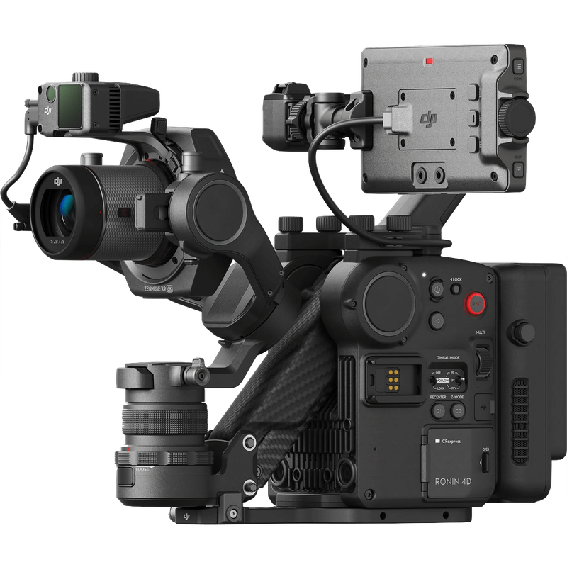 DJI Ronin 4D 6K Camera Body + Ronin 4D Top Handle + DJI LiDAR Cable + LiDAR Range Finder + Ronin 4D Side Handle Left + Ronin 4D Side Handle Right